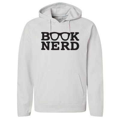 Funny Book Nerd Librarian Teacher Student Reader Book Lover Performance Fleece Hoodie