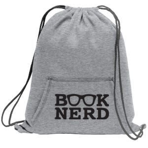 Funny Book Nerd Librarian Teacher Student Reader Book Lover Sweatshirt Cinch Pack Bag