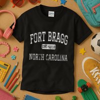 Fort Bragg North Carolina Nc Vintage Kids T-Shirt