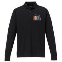 Floral Books Never Underestimate A Public School Teacher Performance Long Sleeve Polo