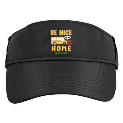 Funny Be Nice To Me It's A Long Walk Home Be Nice to Bus Driver Adult Drive Performance Visor