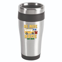 Funny Be Nice To Me It's A Long Walk Home Be Nice to Bus Driver 16oz Travel Tumbler