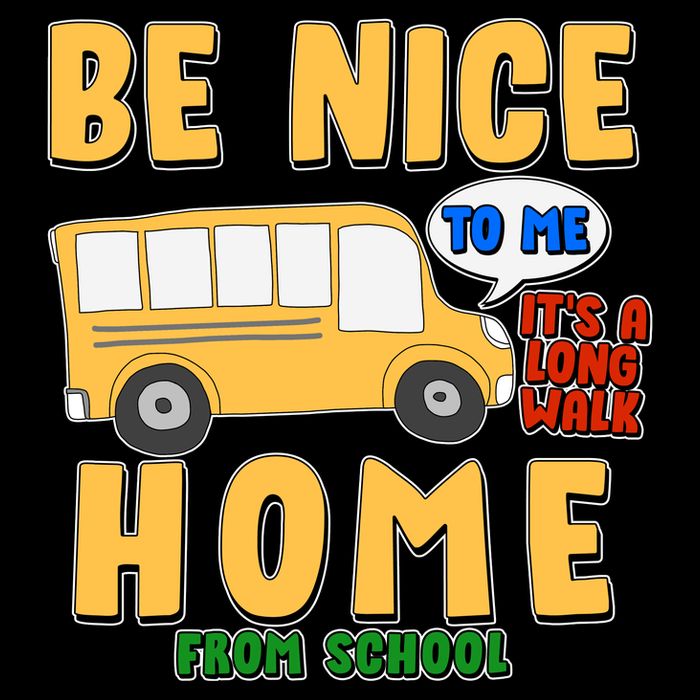 Funny Be Nice To Me It's A Long Walk Home Be Nice to Bus Driver Wool Snapback Cap