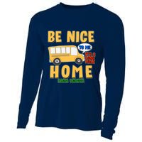 Funny Be Nice To Me It's A Long Walk Home Be Nice to Bus Driver Cooling Performance Long Sleeve Crew