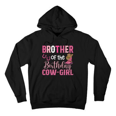 funny Brother Of The Birthday Cow 1st Birthday Tall Hoodie