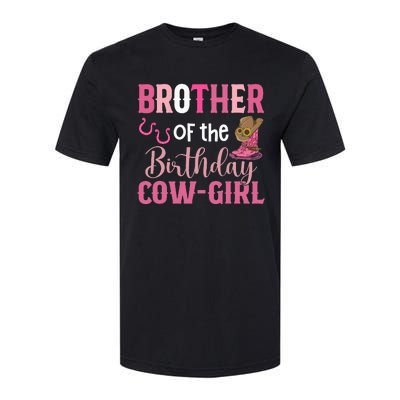 funny Brother Of The Birthday Cow 1st Birthday Softstyle® CVC T-Shirt