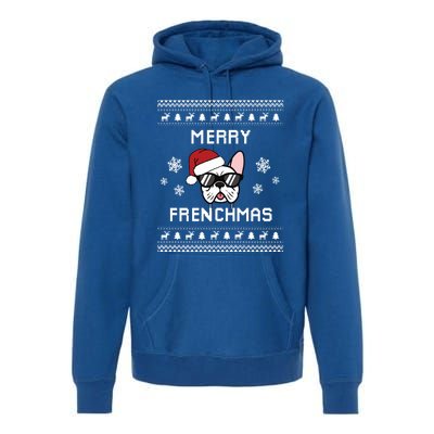 French Bulldog Owner Ugly Christmas Sweater Gift Premium Hoodie