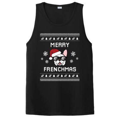 French Bulldog Owner Ugly Christmas Sweater Meaningful Gift PosiCharge Competitor Tank