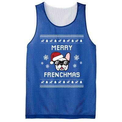 French Bulldog Owner Ugly Christmas Sweater Meaningful Gift Mesh Reversible Basketball Jersey Tank