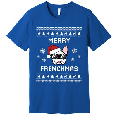 French Bulldog Owner Ugly Christmas Sweater Meaningful Gift Premium T-Shirt