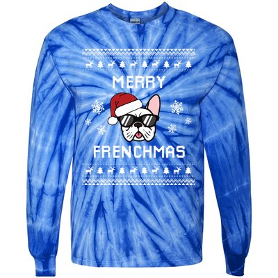 French Bulldog Owner Ugly Christmas Sweater Meaningful Gift Tie-Dye Long Sleeve Shirt