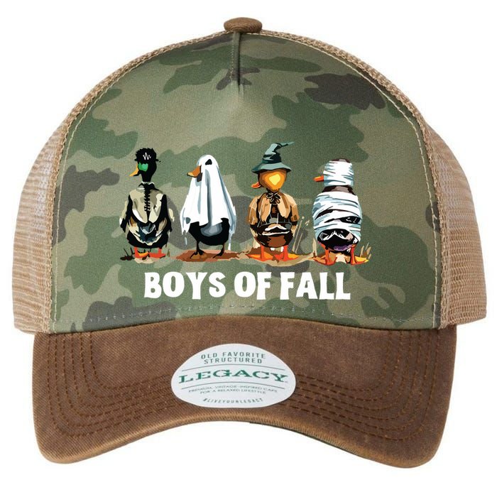 Funny Boy Of Fall Duck Hunting Halloween Costume Duck Lover Legacy Tie Dye Trucker Hat