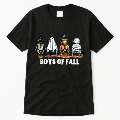 Funny Boy Of Fall Duck Hunting Halloween Costume Duck Lover Tall T-Shirt