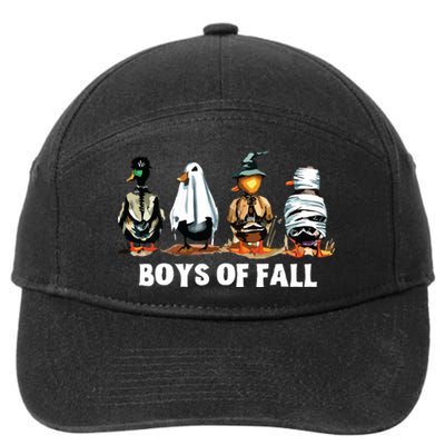 Funny Boy Of Fall Duck Hunting Halloween Costume Duck Lover 7-Panel Snapback Hat