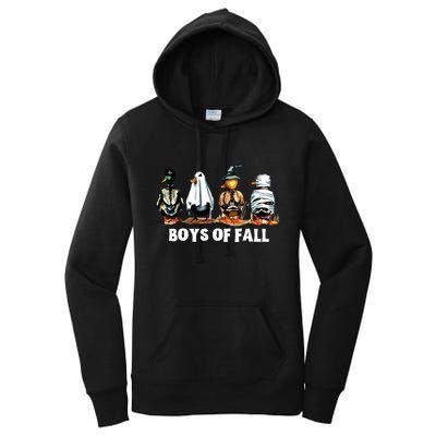Funny Boy Of Fall Duck Hunting Halloween Costume Duck Lover Women's Pullover Hoodie