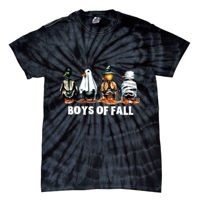 Funny Boy Of Fall Duck Hunting Halloween Costume Duck Lover Tie-Dye T-Shirt