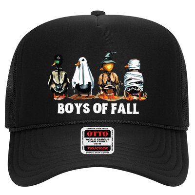 Funny Boy Of Fall Duck Hunting Halloween Costume Duck Lover Trucker Hat