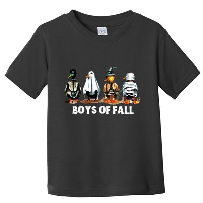 Funny Boy Of Fall Duck Hunting Halloween Costume Duck Lover Toddler T-Shirt