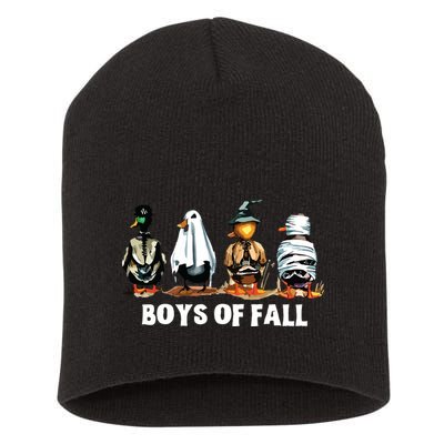 Funny Boy Of Fall Duck Hunting Halloween Costume Duck Lover Short Acrylic Beanie