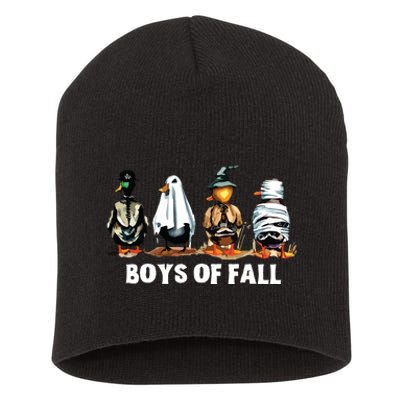 Funny Boy Of Fall Duck Hunting Halloween Costume Duck Lover Short Acrylic Beanie