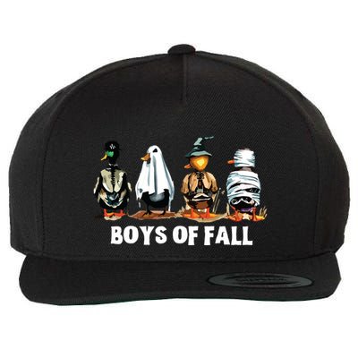 Funny Boy Of Fall Duck Hunting Halloween Costume Duck Lover Wool Snapback Cap