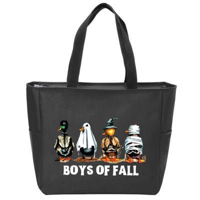 Funny Boy Of Fall Duck Hunting Halloween Costume Duck Lover Zip Tote Bag
