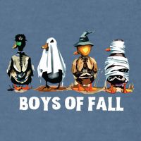 Funny Boy Of Fall Duck Hunting Halloween Costume Duck Lover Garment-Dyed Sweatshirt
