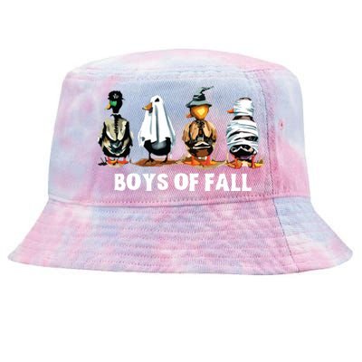 Funny Boy Of Fall Duck Hunting Halloween Costume Duck Lover Tie-Dyed Bucket Hat