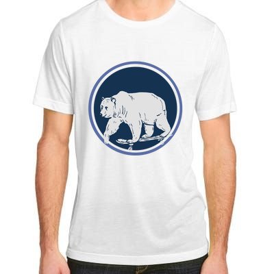 Funny Bear On Skate Adult ChromaSoft Performance T-Shirt