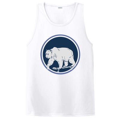 Funny Bear On Skate PosiCharge Competitor Tank