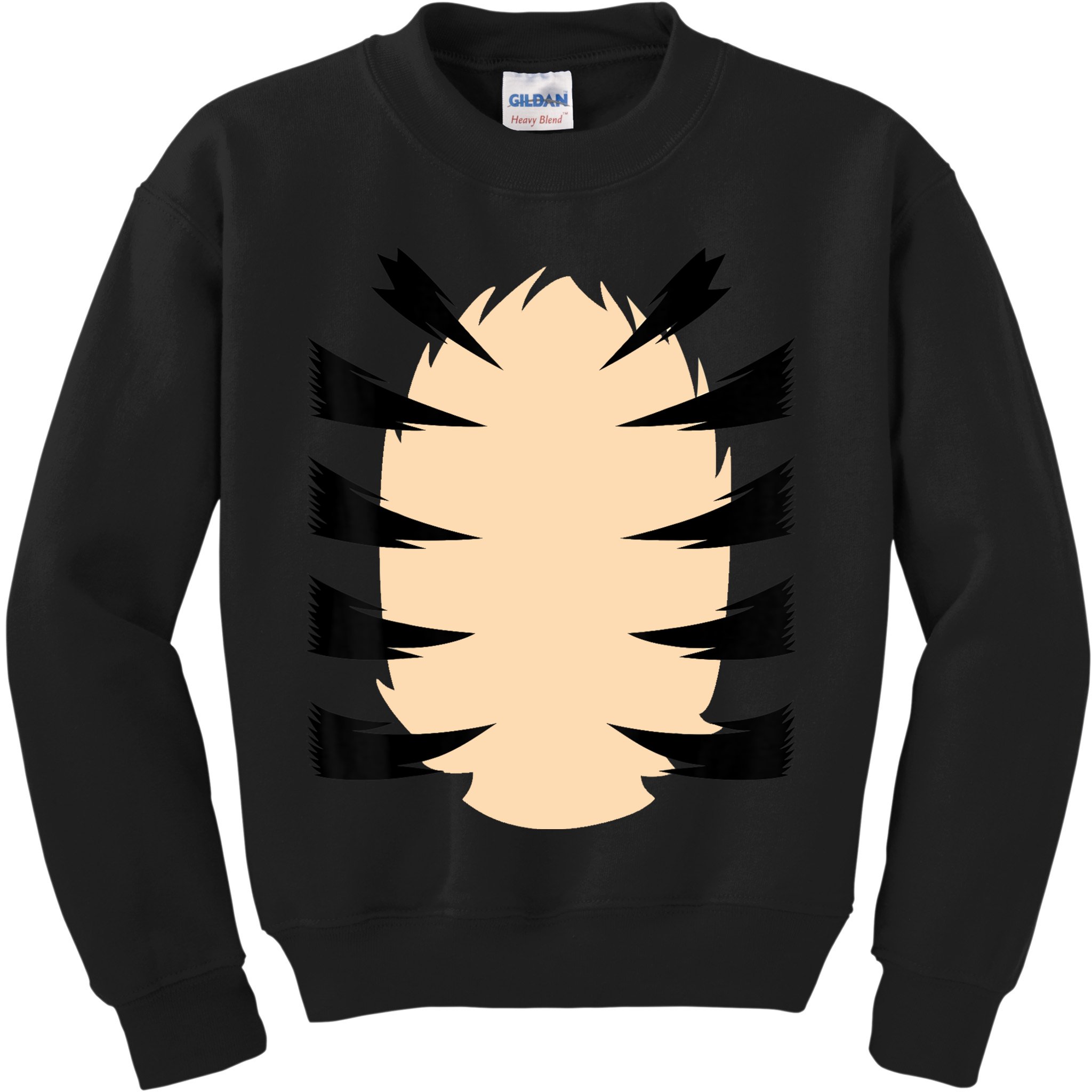 FRONT & BACK Orange Tiger Costume DIY Halloween Costume Kids Sweatshirt