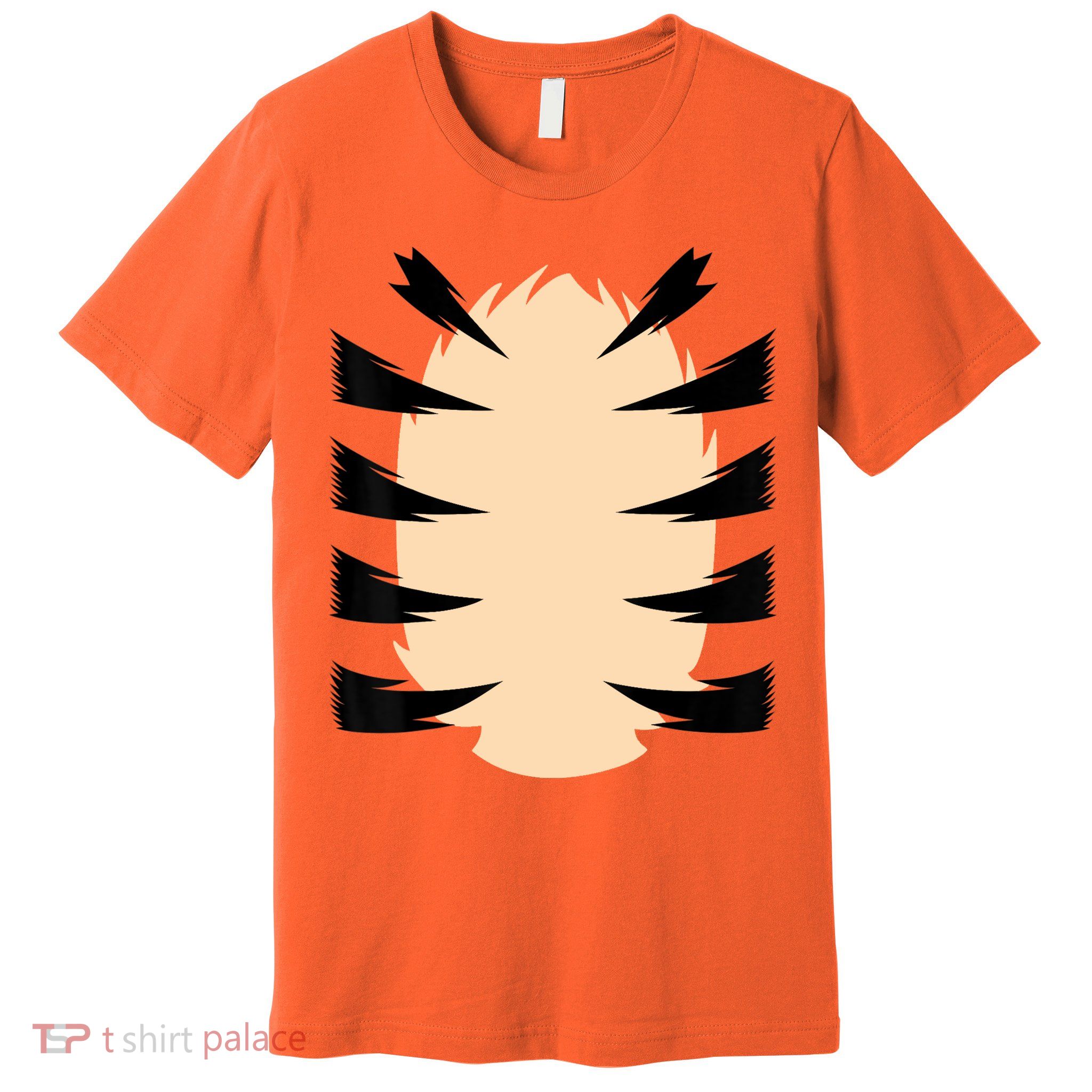 FRONT & BACK Orange Tiger Costume DIY Halloween Costume Premium T-Shirt