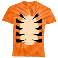 FRONT & BACK Orange Tiger Costume DIY Halloween Costume Kids Tie-Dye T-Shirt