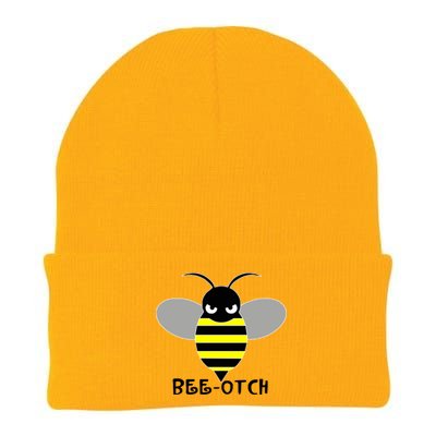 FUNNY BEE OTCH BITCH Knit Cap Winter Beanie