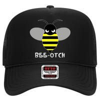 FUNNY BEE OTCH BITCH High Crown Mesh Back Trucker Hat