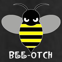 FUNNY BEE OTCH BITCH Adult Drive Performance Visor