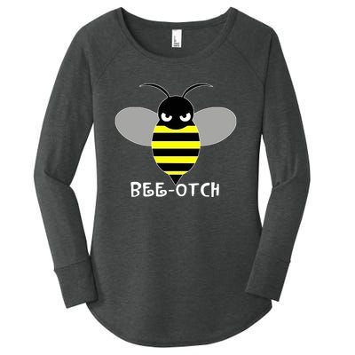 FUNNY BEE OTCH BITCH Women's Perfect Tri Tunic Long Sleeve Shirt