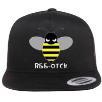 FUNNY BEE OTCH BITCH Flat Bill Trucker Hat