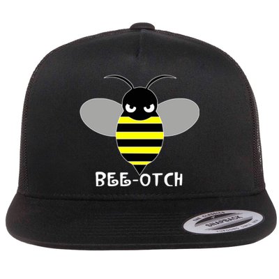 FUNNY BEE OTCH BITCH Flat Bill Trucker Hat