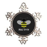 FUNNY BEE OTCH BITCH Metallic Star Ornament