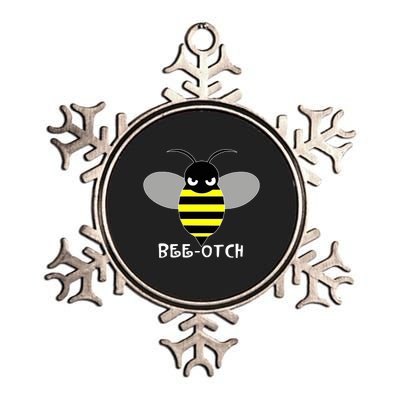 FUNNY BEE OTCH BITCH Metallic Star Ornament