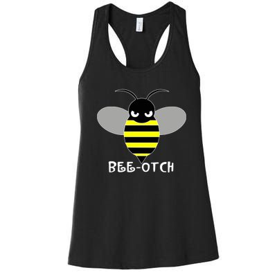 FUNNY BEE OTCH BITCH Women's Racerback Tank