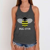 FUNNY BEE OTCH BITCH Women's Knotted Racerback Tank