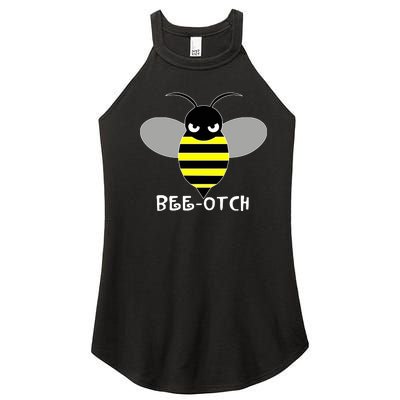 FUNNY BEE OTCH BITCH Women's Perfect Tri Rocker Tank