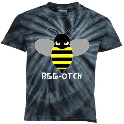 FUNNY BEE OTCH BITCH Kids Tie-Dye T-Shirt