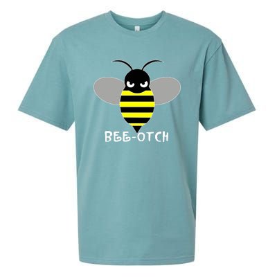 FUNNY BEE OTCH BITCH Sueded Cloud Jersey T-Shirt