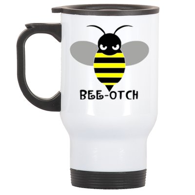 FUNNY BEE OTCH BITCH Stainless Steel Travel Mug