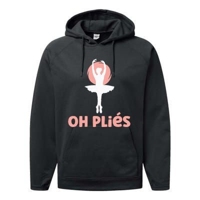 Funny Ballet Oh Pliés Oh Plies Performance Fleece Hoodie