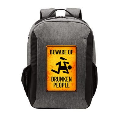 Funny Beware Of Drunken People Road Sign Vector Backpack