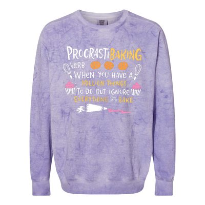 Funny Baking Outfit For A Cake Decorator Colorblast Crewneck Sweatshirt